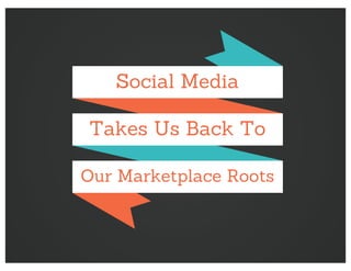 Social Media
Our Marketplace Roots
Takes Us Back To
 