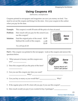 Real World Math (Packet for Home) | PDF