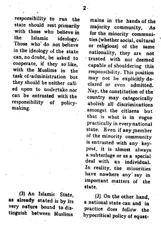 Rights of Non-Muslims in Islamic State (Syed Abul Aala Mawdodi) || Australian Islamic Library || www.australianislamiclibrary.org