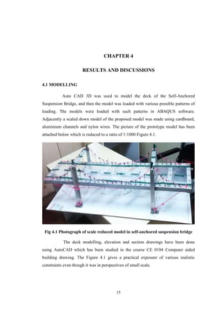 Modelling Analysis and Design of Self Anchored Suspension Bridge | PDF
