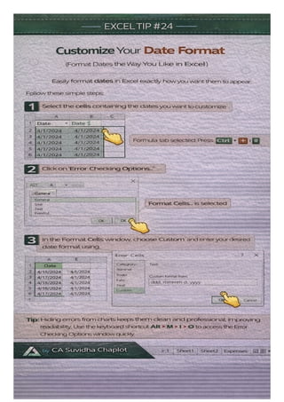 "Excel Tips 21 to 30: Expert Excel Hacks to Boost Your Efficiency" PART ...