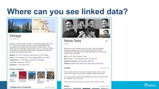 Where can you see linked data?
 