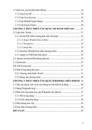 Đề tài: Nghiên cứu xây dựng ứng dụng cho hệ điều hành iOS | PDF