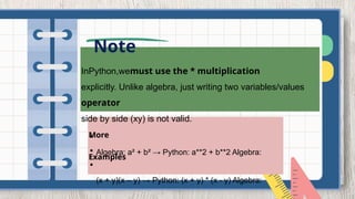 Comprehensive Guide to Python Iteration and Expressions | PPTX