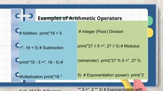 Comprehensive Guide to Python Iteration and Expressions | PPTX
