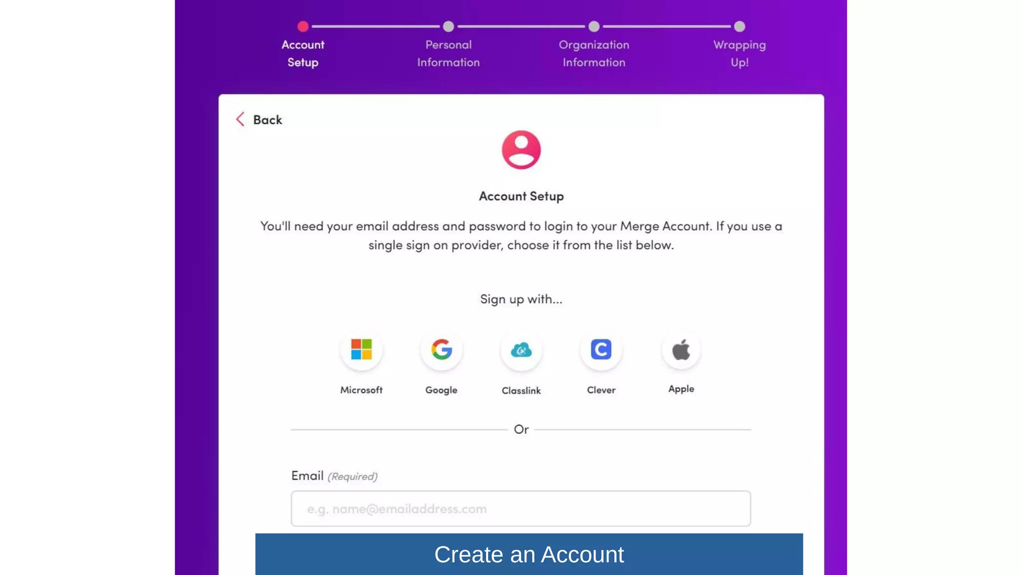Create an Account