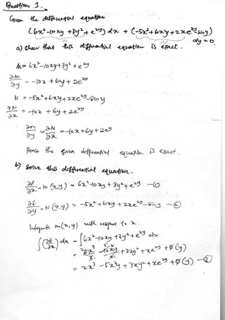 Problem and solution Mathematics Engineering ll