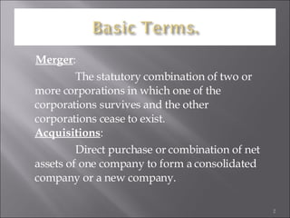 Merger And Acquisition | PPT
