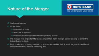 Merger & Acquisition of HDFC Bank with Centurian Bank of Punjab | PPTX