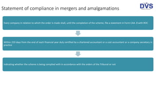 Merger and amalgamation under companies act, 2013 | PPTX
