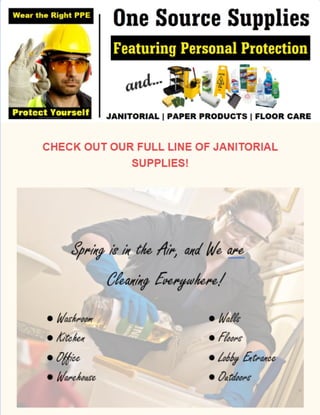 Spring is in the Air and We are Cleaning Everywhere - May 2023 Janitorial Cleaning Supplies Sales