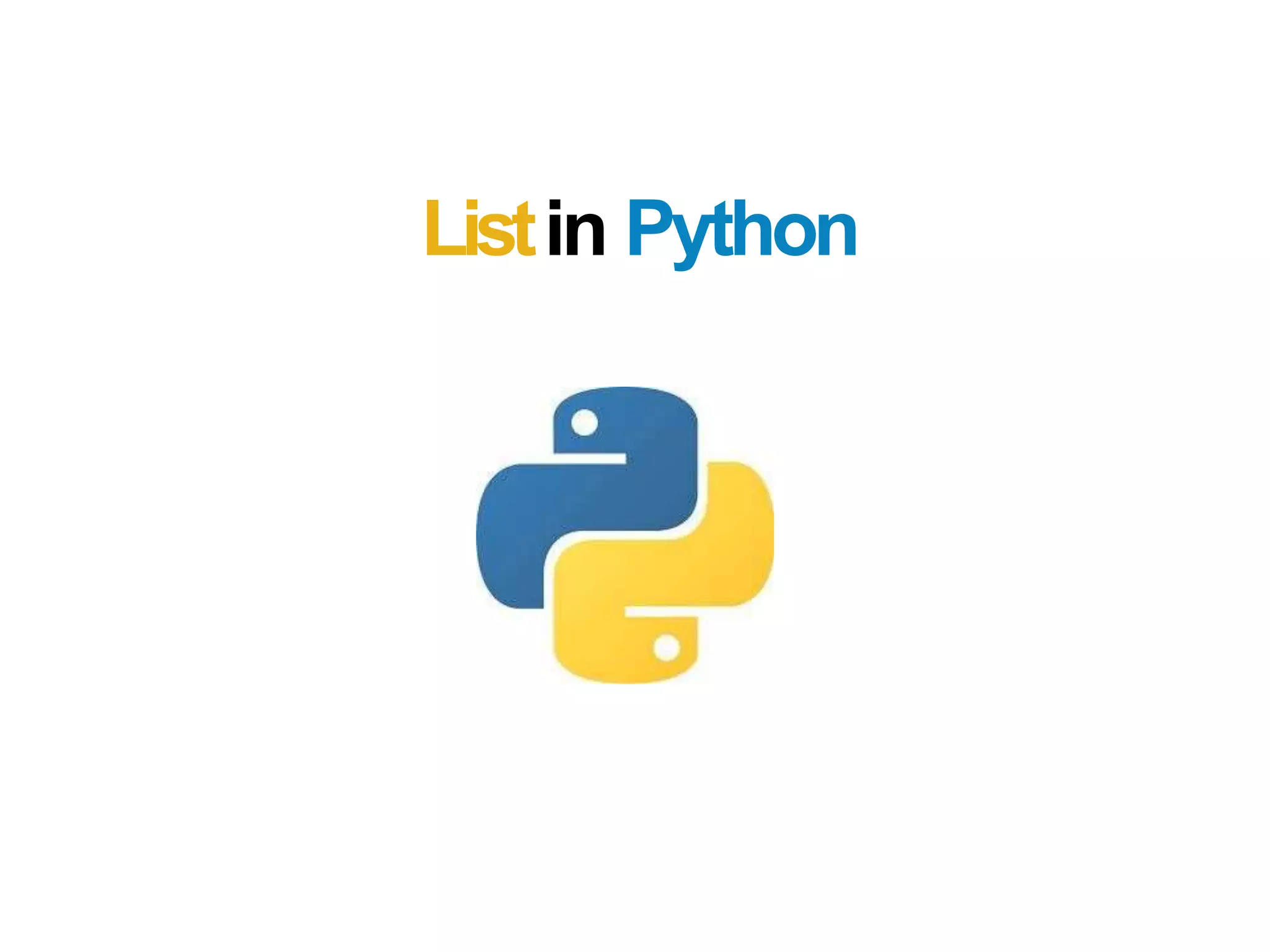Listin Python
 