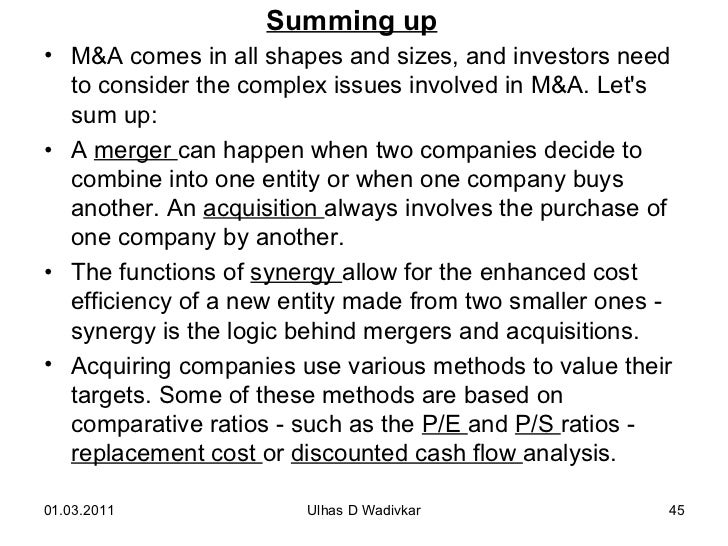 Mergers Acquisitions For Mba Mergers Acquisitions For Mba