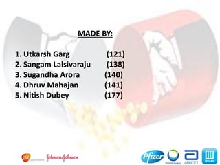 19-06-2013 M&A in the Pharma Industry_ Group7 15
MADE BY:
1. Utkarsh Garg (121)
2. Sangam Lalsivaraju (138)
3. Sugandha Arora (140)
4. Dhruv Mahajan (141)
5. Nitish Dubey (177)
 