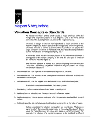Mergers & acquisitions valuation