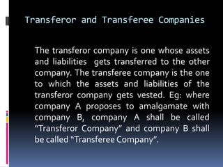 Mergers & amalgamations | PPTX