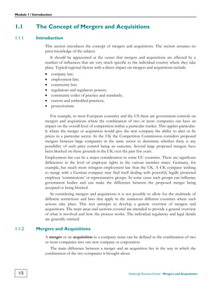 Mergers and Acquisitions by profesor Alex | PDF