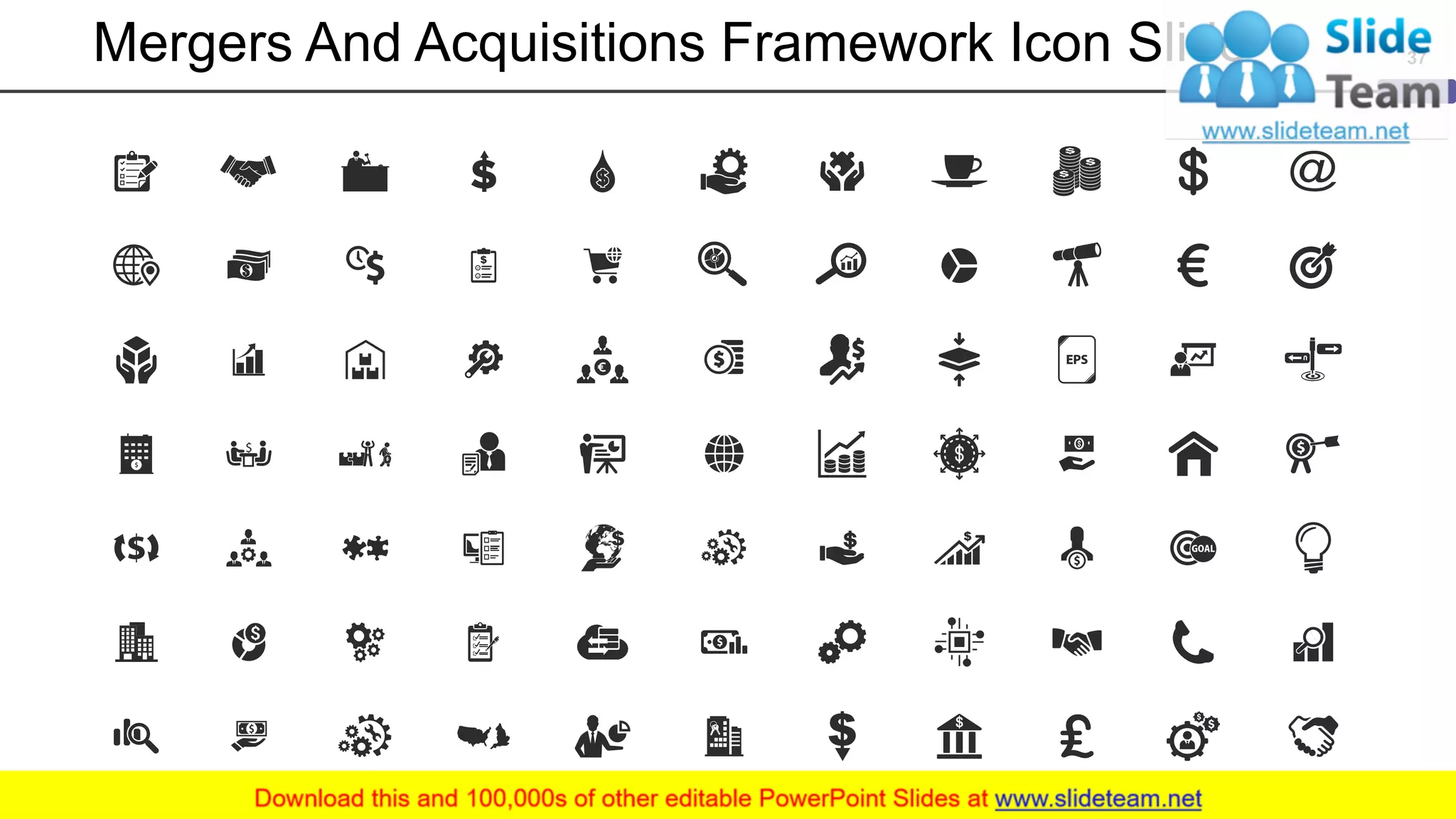 Mergers And Acquisitions Framework Icon Slide 37
 