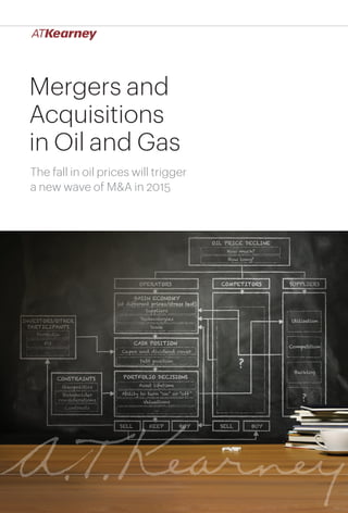 1Mergers and Acquisitions in Oil and Gas
Mergers and
Acquisitions
in Oil and Gas
The fall in oil prices will trigger
a new wave of M&A in 2015
 