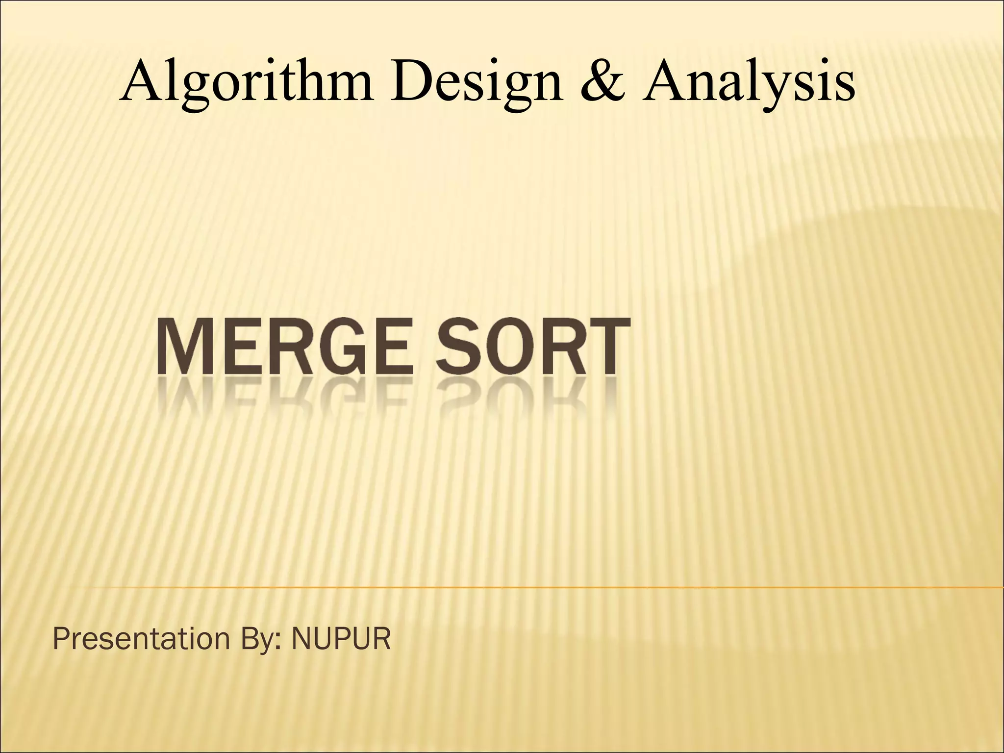 Merge sort | PPT