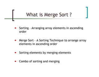 Merge sort | PDF