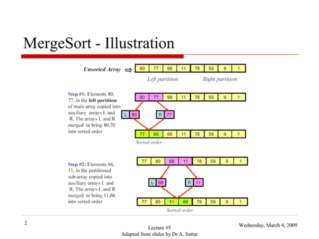 Merge sort | PPT | Computing | Technology & Computing