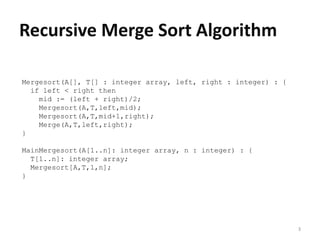 Merge sort | PPT