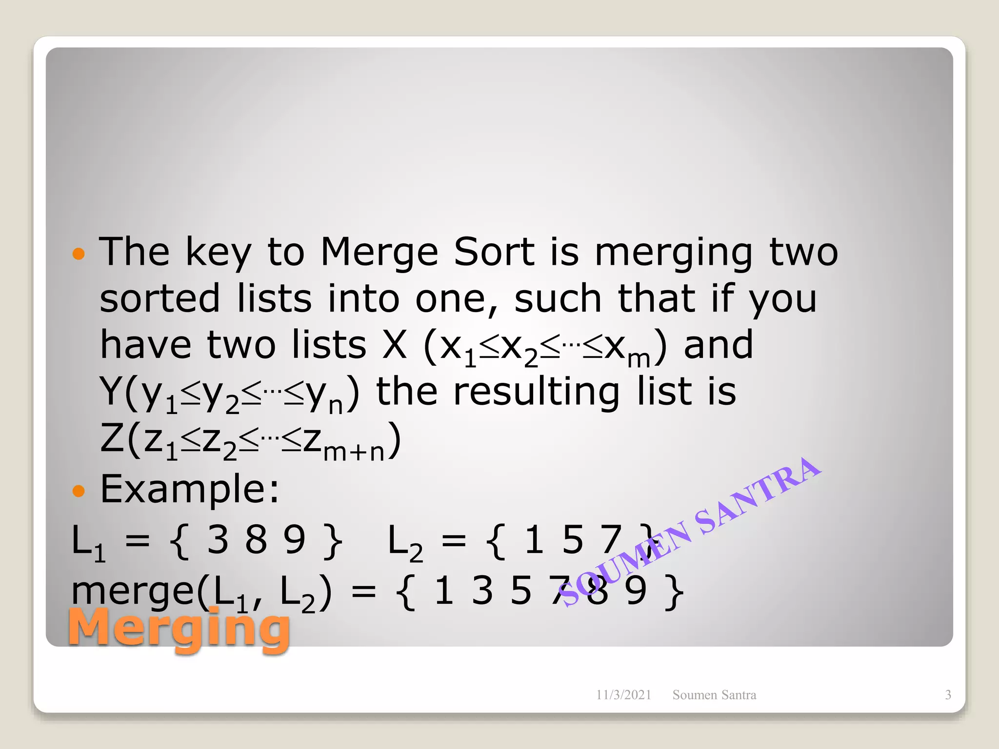 Merge sort | PPT