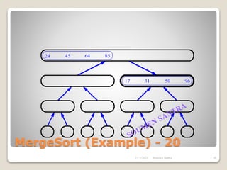 MergeSort (Example) - 20
11/3/2021 48
Soumen Santra
 