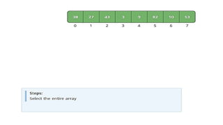 Merge Sort with real example using animation | PPTX