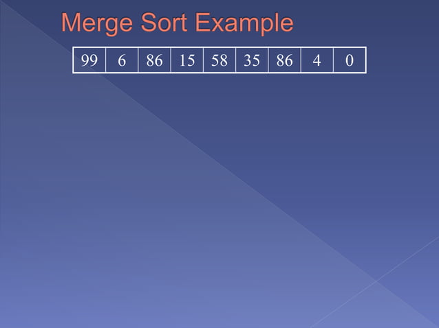 Merge sort algorithm | PPTX