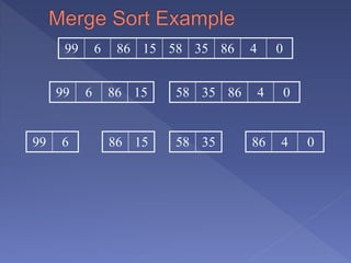 Merge sort algorithm | PPTX