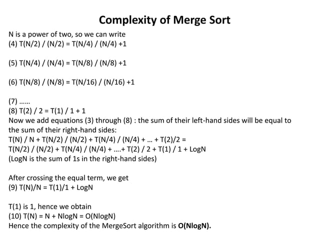 Merge sort and quick sort | PPTX