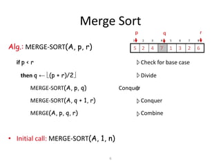 Merge sort and quick sort | PPTX