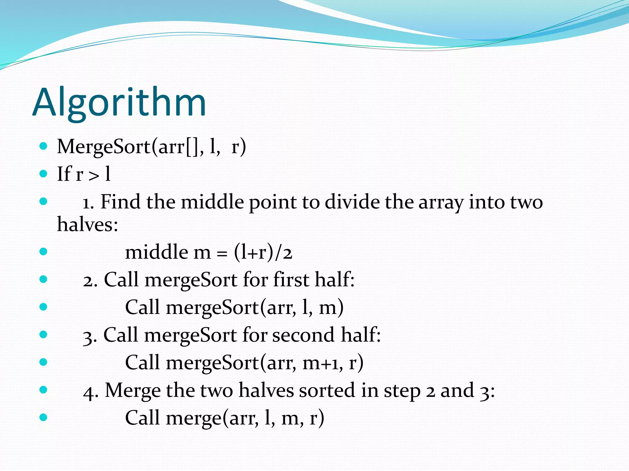 Merge sort data structures | PPT