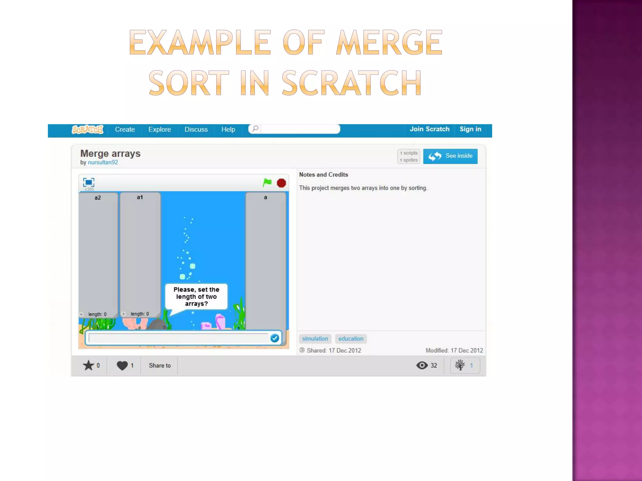 Merge sorting v2 | PPT