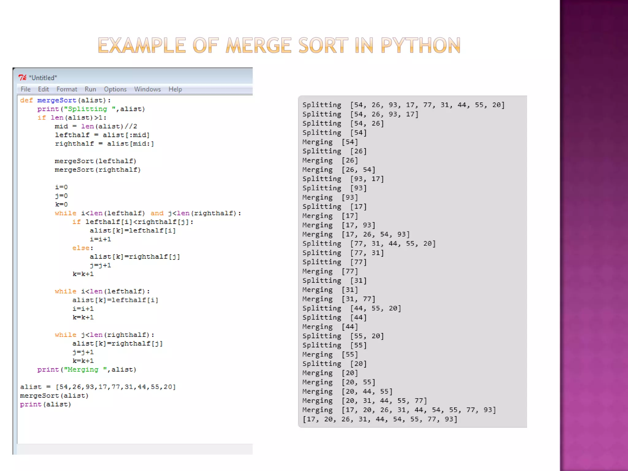 Merge sorting v2 | PPT