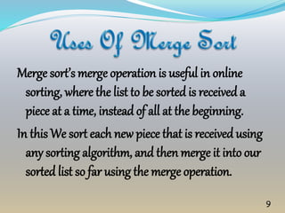 Merge sort js | PPTX