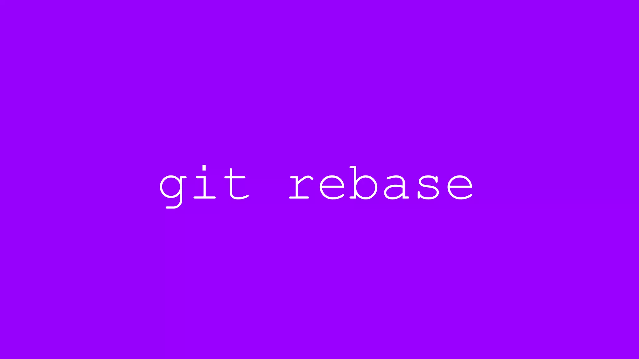 git rebase
 