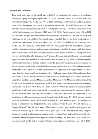 Time Trend Analysis of Rainfall and Geostatistical Modelling of ...