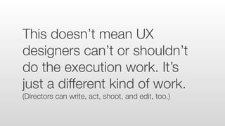 In order for UX to achieve it’s potential, we need to reframe it as a profession.