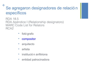 La implementación del nuevo código de catalogación RDA en los registros ...