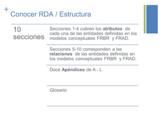 La implementación del nuevo código de catalogación RDA en los registros ...