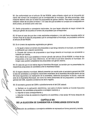 Convocatoria Asamblea Municipal de Merida