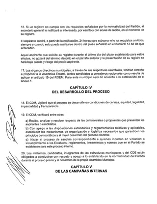 Convocatoria Asamblea Municipal de Merida