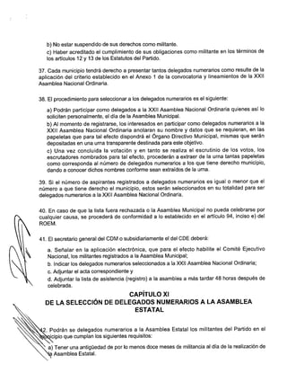 Convocatoria Asamblea Municipal de Merida