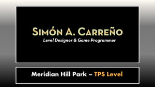 Meridian Hill Park – TPS Level
 