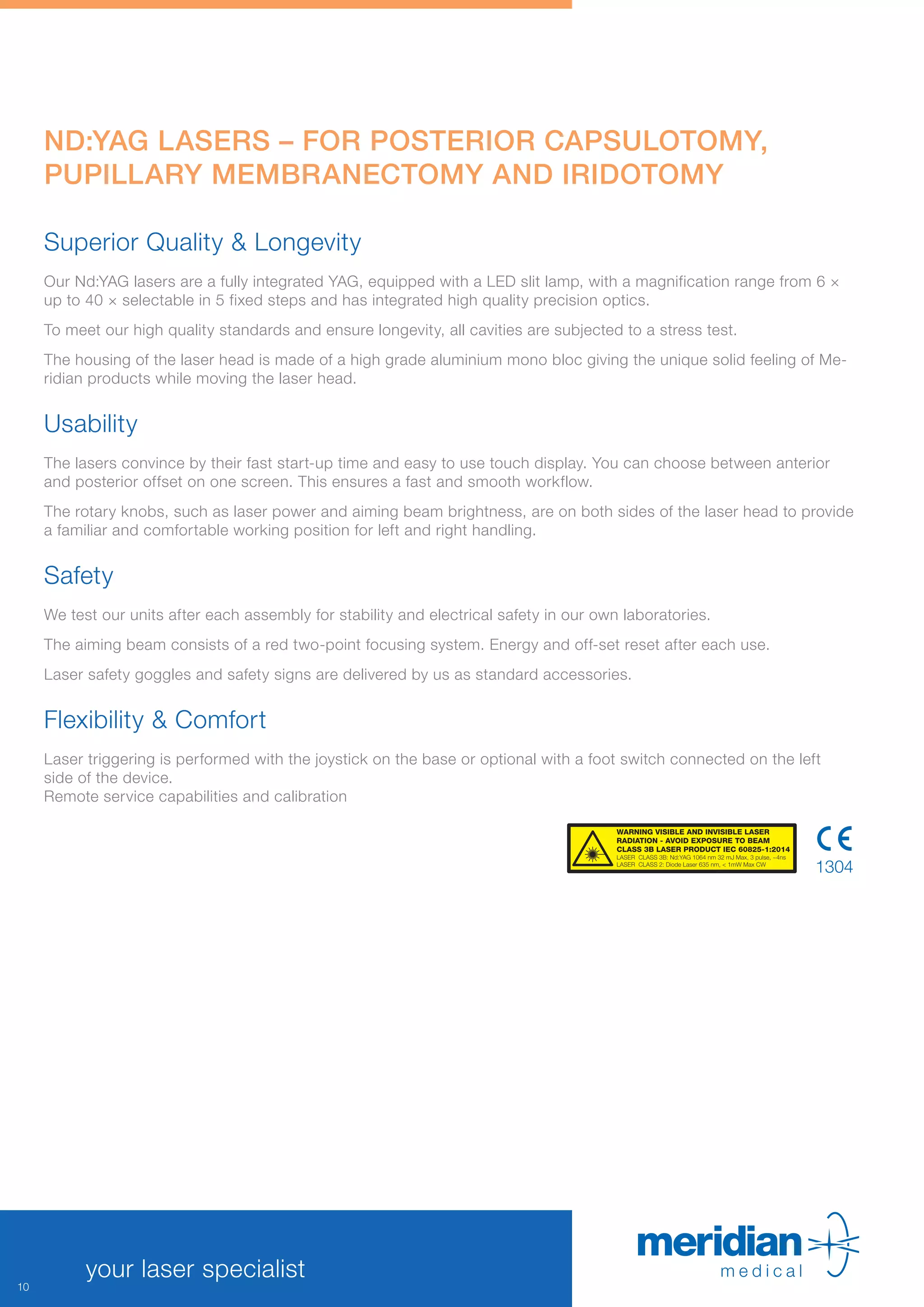 Meridian product catalogue PDF