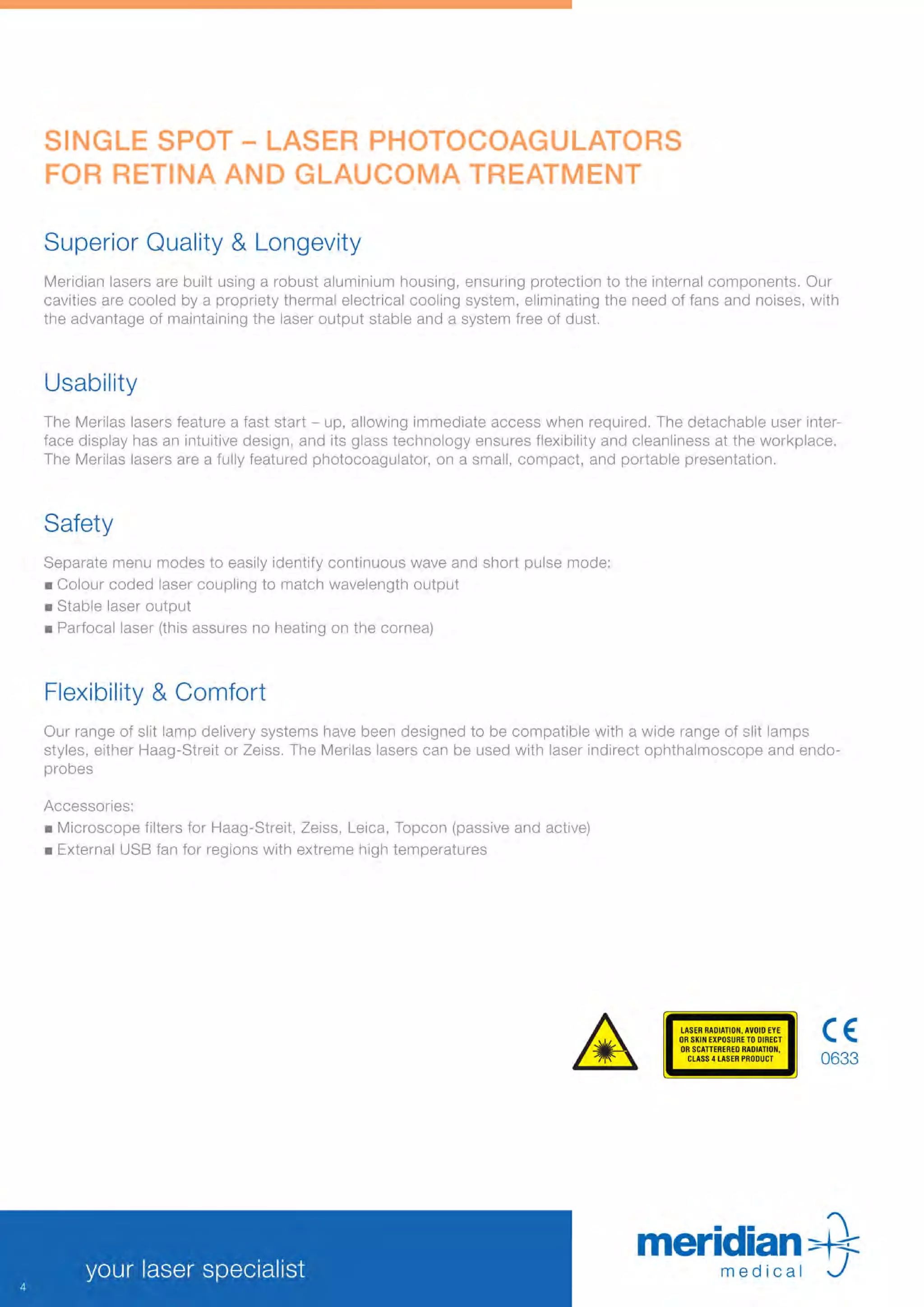 Meridian product catalogue PDF