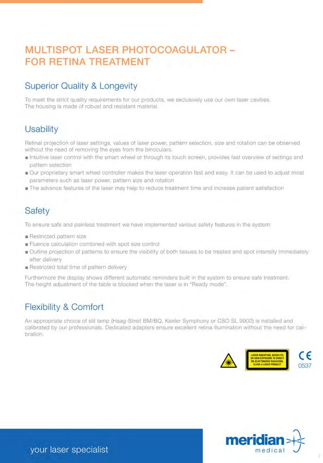 Meridian product catalogue PDF